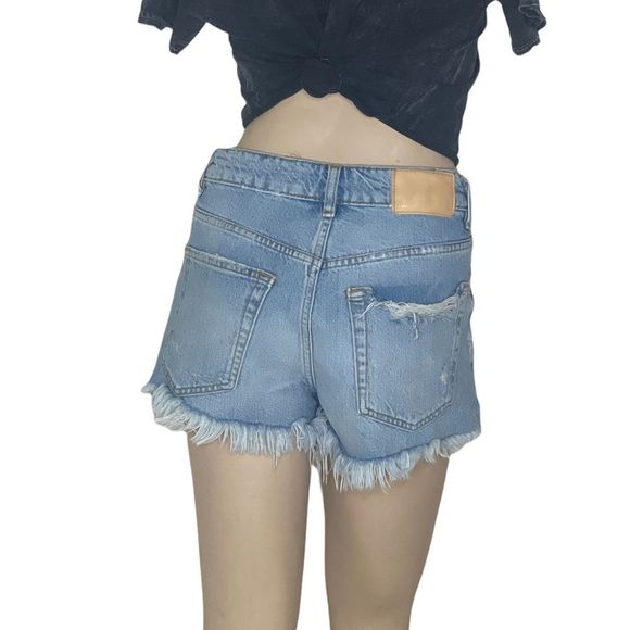 Zara sz 2 high waist denim shorts - Picture 5 of 16